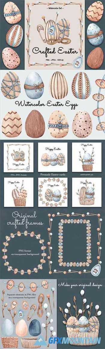 Watercolor Set Crafted Easter