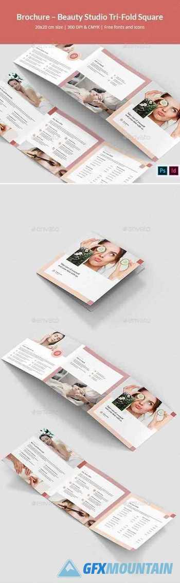 Brochure – Beauty Studio Tri-Fold Square 30866728