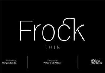 Frock - Thin Sans Serif Font