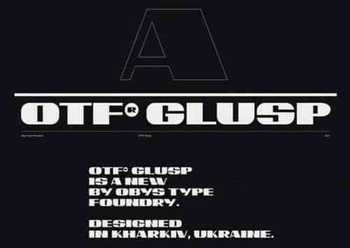 Glusp Display Font