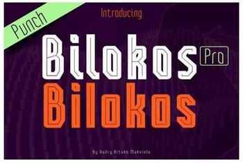 Bilokos Pro Punch Condensed Font