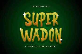 Super Wadon - Haunted Display Font