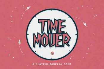  Time Mover - Playful Display Font 