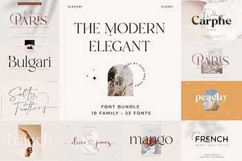 Modern Elegant Font Bundle 5742062