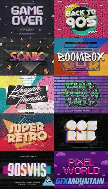 90s Text Effects