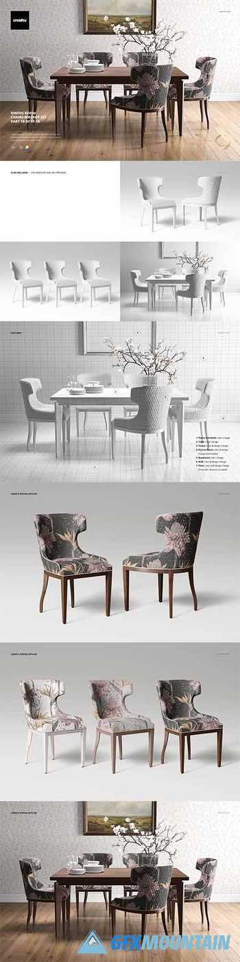Dining Room Chair Mockup Set 3898381