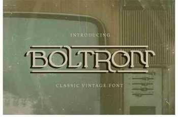 Boltron Font