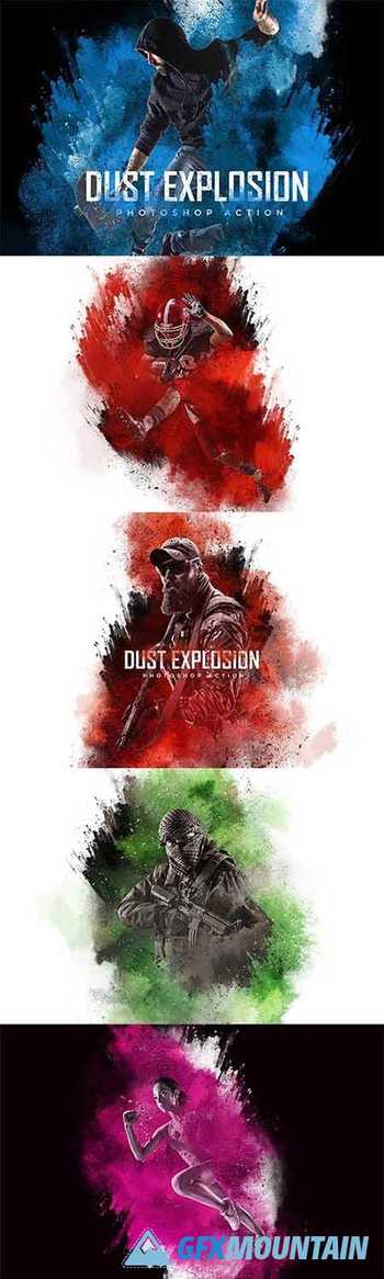 Dust Explosion Photoshop Action