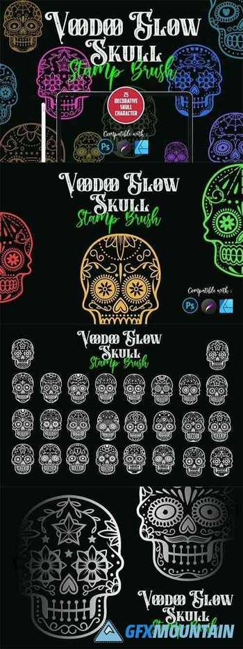 Voodoo Glow Skull | Stamp brush