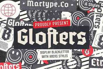  Glofters - Display Blackletter 