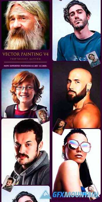 Vector Painting V4 Photoshop Action 30937349