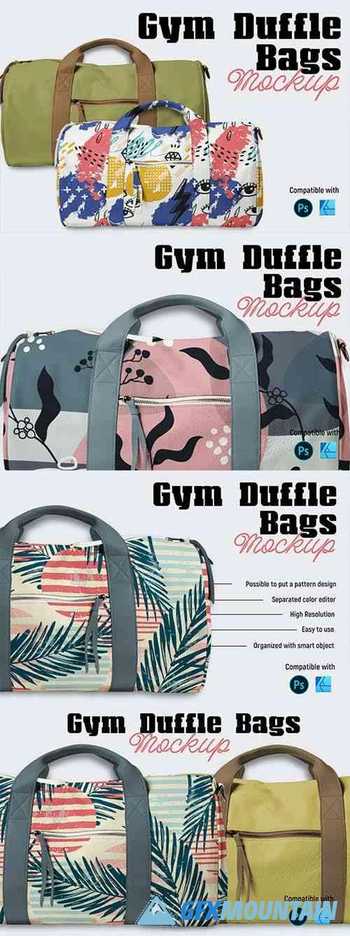 Gym duffle bags - Mockup 6093438
