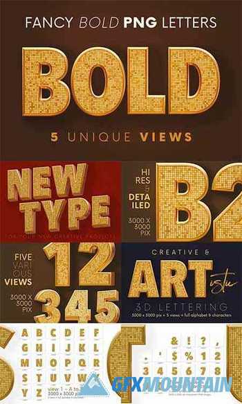 Fancy Bold - 3D Lettering - 6092452