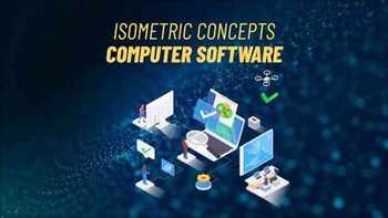 Computer Software - Isometric Concept 31693664