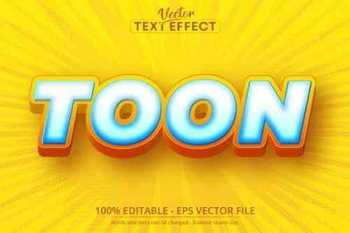 Toon text, Cartoon Style Editable Text Effect