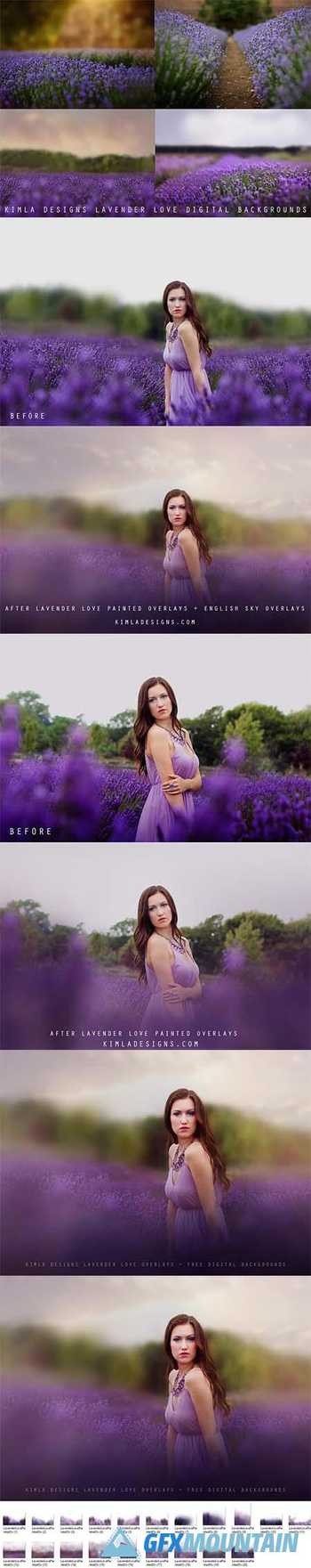 Lavender Love Photo Overlays