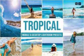 Tropical Mobile and Desktop Lightroom Presets