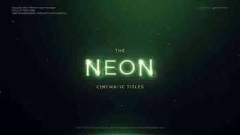 Neon Cinematic Titles - 32216217