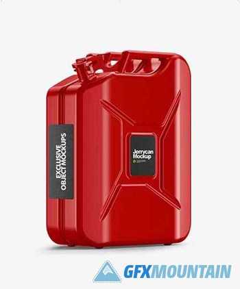 Fuel Jerrycan - Half Side View