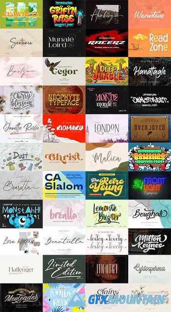 48 Awesome Fonts Bundle