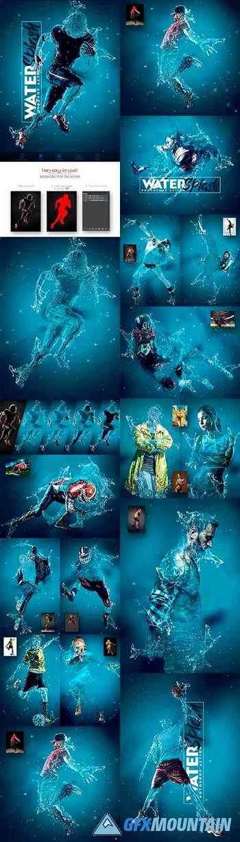 Water Splash Photoshop Action 31781792