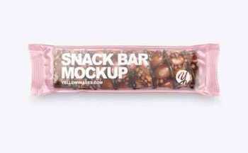 Snack Bar With Nuts Mockup