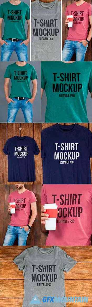 Multicolor T-shirt Mockup