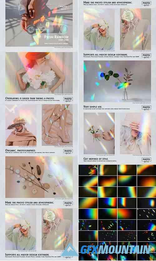 Prism Rainbow Light Leaks Overlays 32687434