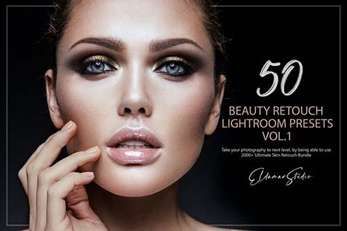 50 Beauty Retouch Lightroom Presets - Vol. 1