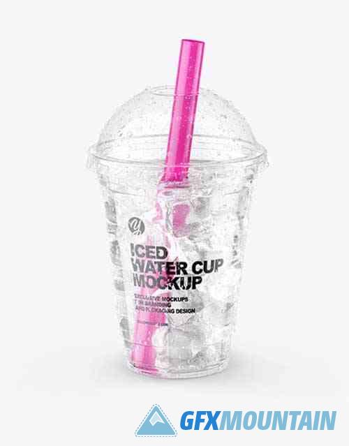 Iced Water Cup Mockup