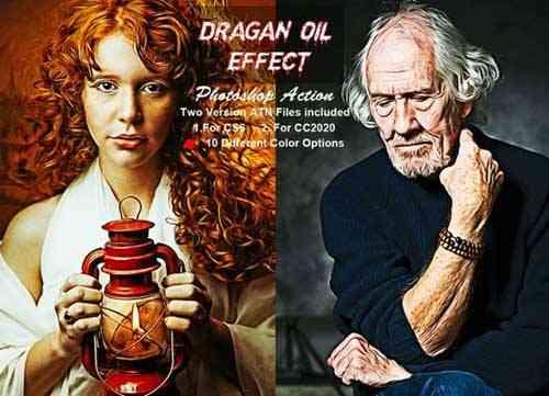 Dragan Oil Effect Photoshop Action 6305901