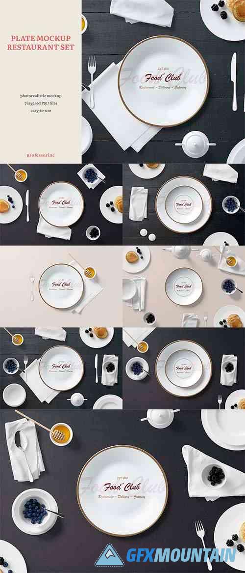 Plate Mockup - Restaurant Set
