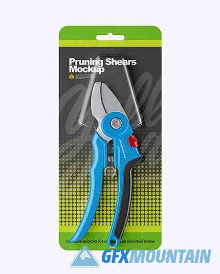 Pruning Shears Mockup - Front View