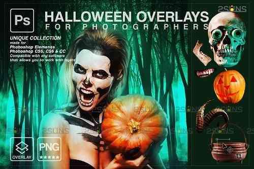 Halloween clipart Halloween overlay, Photoshop overlay V14