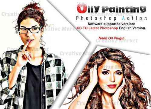Oily Painting Photoshop Action - 6520379
