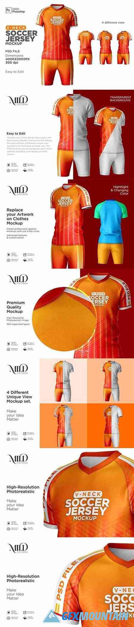 Men Soccer Jersey kit Mockup 6294910