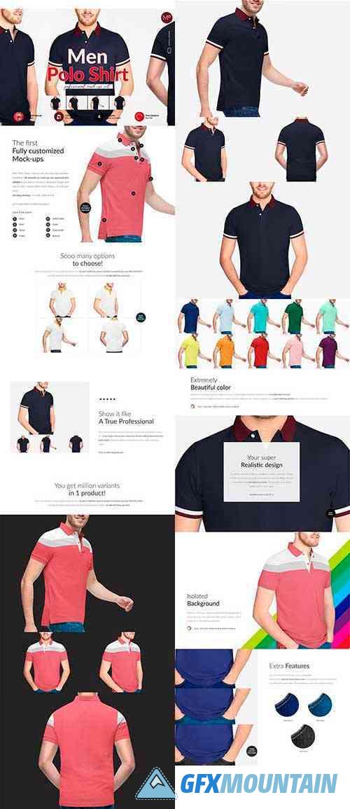 Men Polo Shirt 4x Mock-ups 5949461