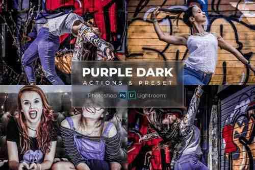 Preset & Action - Cinematic Purple Dark