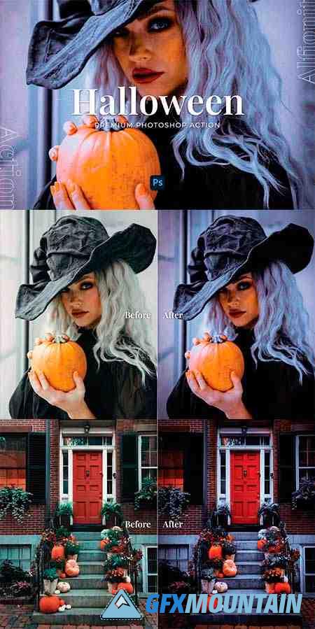Halloween Photoshop Action