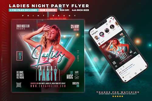 Party Flyer - Lady Night