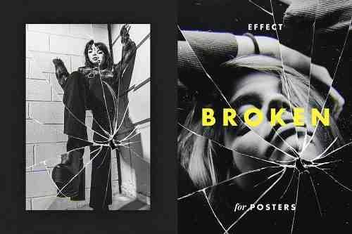 Broken Glass Effect for Posters