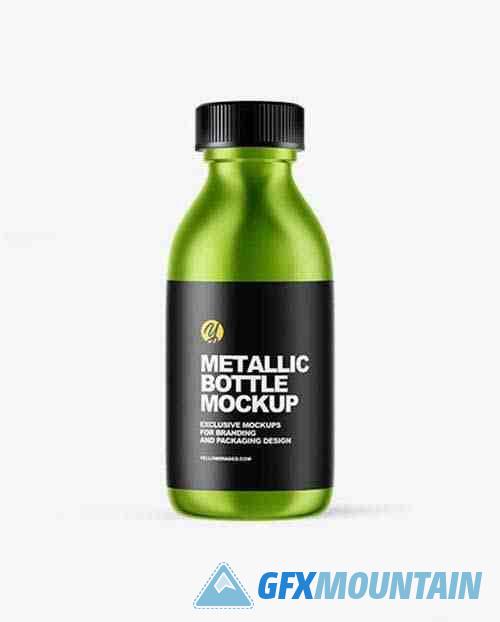 Metallic Oil Bottle Mockup