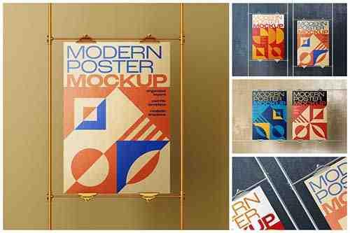 Modern Poster Mockup Set