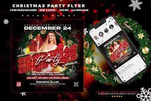 Christmas Party Flyer Special Music Show