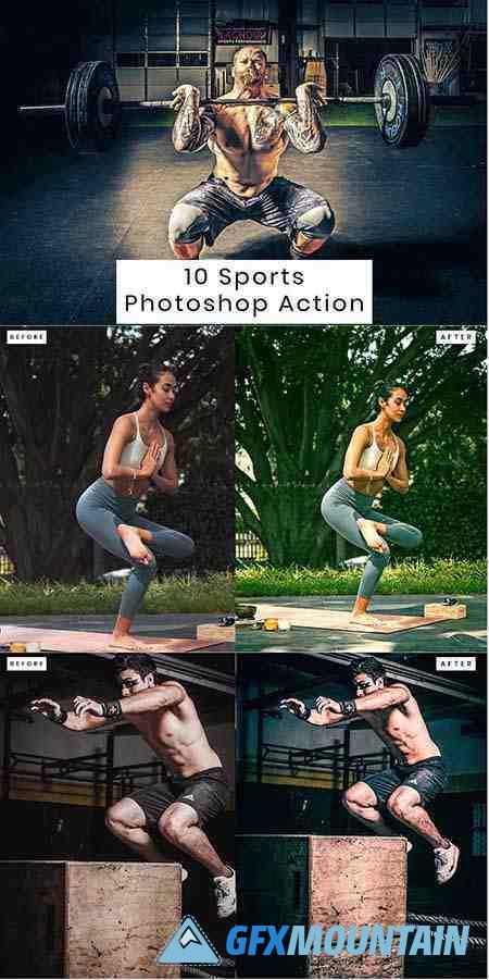 10 Sports Photoshop Action