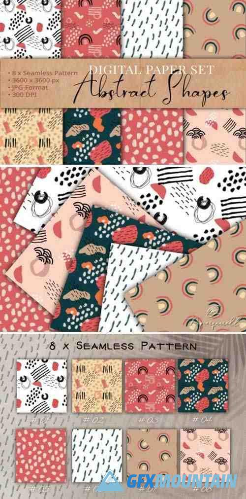 Abstract Shapes Seamless Pattern Design 24312367