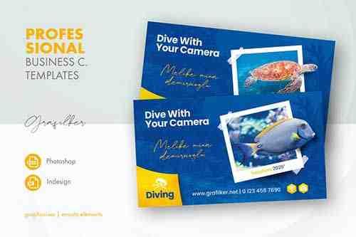 Ocean Diving Business Card Templates