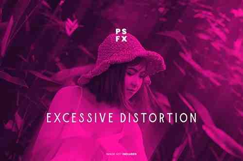 Excessive Distortion Photo Effect