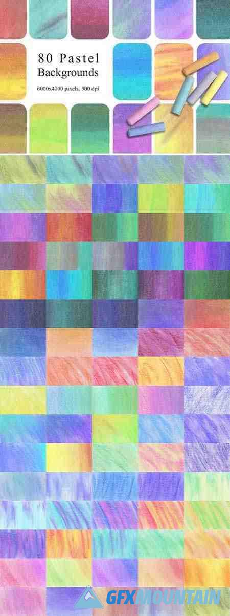 80 Rainbow Pastel Texture Backgrounds