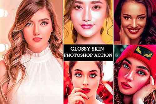 Glossy Skin Photoshop Action